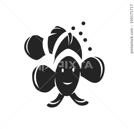 Clown Fish logo template Isolated. Brand Identity. Icon Abstract Vector graphic Clown Fish logo template Isolated. Brand Identity. Icon Abstract Vector graphic 109175717