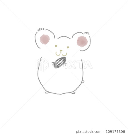 sunflower seeds and mouse sunflower seeds and mouse 109175806