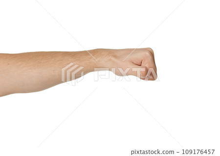 male hand showing thumbs down sign on white background male hand showing thumbs down sign on white background 109176457
