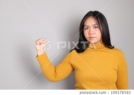 Woman Showing Hand 109176583