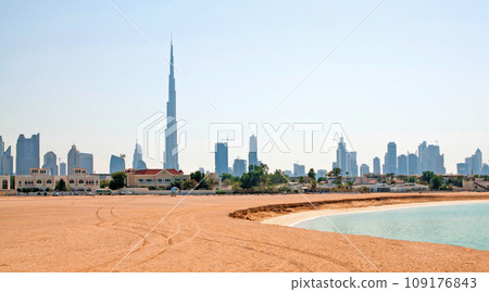 Beautiful beach and sea 109176843