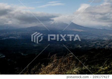A view of Mt. Iwate from Mt. Tenmine A view of Mt. Iwate from Mt. Tenmine 109177427