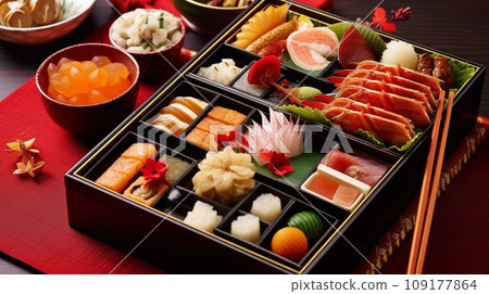 日本傳統新年料理“禦節料理” 109177864
