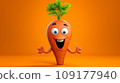 carrot cartoon character 109177940