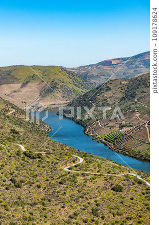 River Douro next to the mouth of the river Coa River Douro next to the mouth of the river Coa 109178624