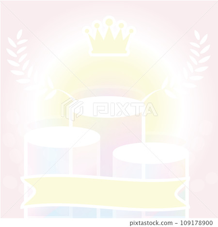 Easy color gradation ranking board illustration Easy color gradation ranking board illustration 109178900