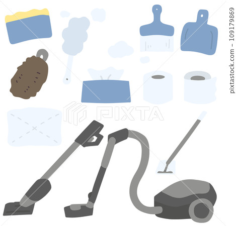 Color illustration set of various simple deformed cleaning tools Color illustration set of various simple deformed cleaning tools 109179869
