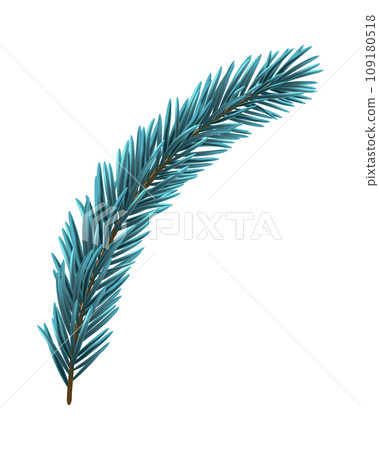 Blue Christmas Fir Branch 109180518