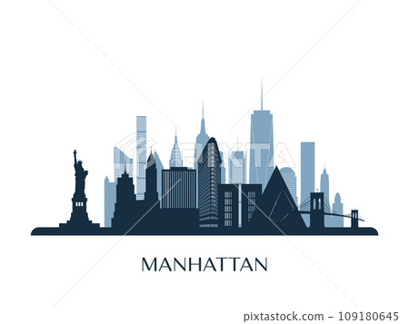 Manhattan skyline 109180645