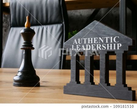 Chess king and authentic leadership sign. Chess king and authentic leadership sign. 109181510