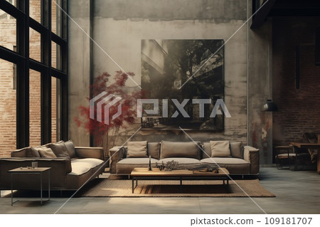 industrial interior design by Generative AI industrial interior design by Generative AI 109181707