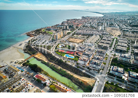 Aerial shot, drone point of view Mil Palmeras townscape Aerial shot, drone point of view Mil Palmeras townscape 109181708