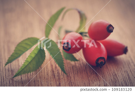 Rose hips with extracted essential oil Rose hips with extracted essential oil 109183120
