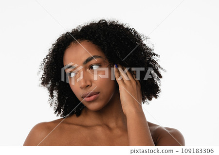 A captivating portrayal of natural allure and confident elegance 109183306