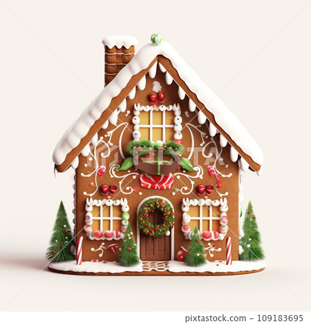 Gingerbread isolated on a white background. Christmas cookies. 109183695