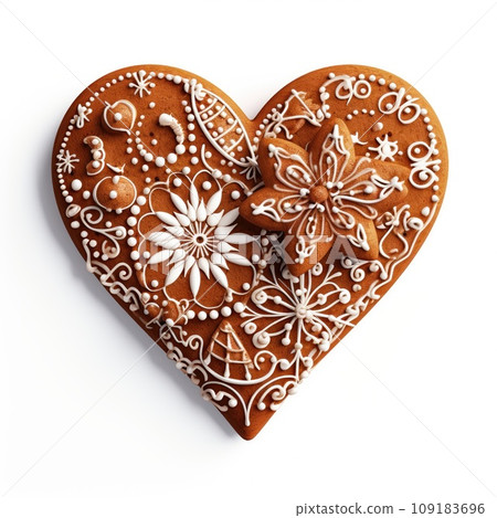 Gingerbread isolated on a white background. Christmas cookies. Gingerbread isolated on a white background. Christmas cookies. 109183696