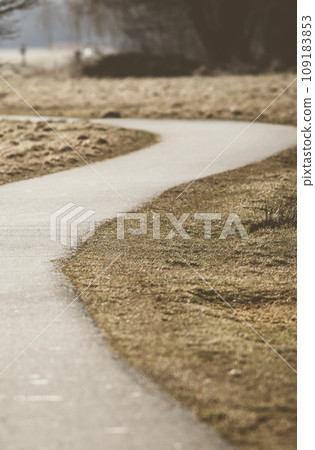 Road in rural area of Denmark 109183853