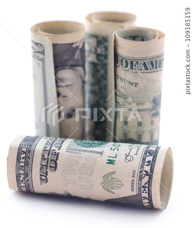 Rolled US Dollar Rolled US Dollar 109185159
