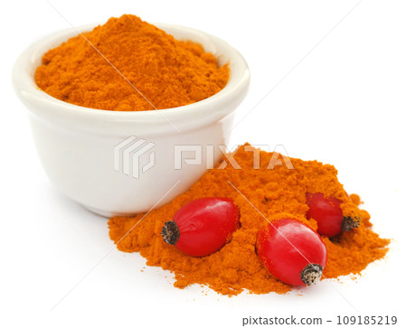 Rose hips with powder 109185219