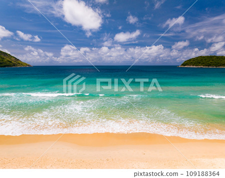 Beautiful sea landscape view at Phuket island Thailand in summer season,Amazing sea ocean background 109188364