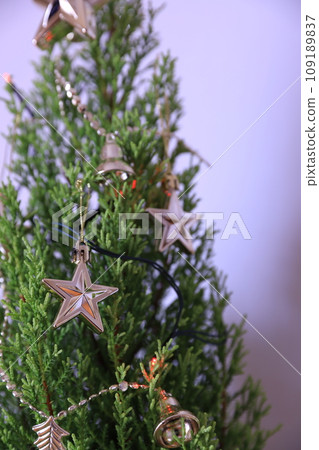 Simple Christmas tree with ornaments Simple Christmas tree with ornaments 109189837