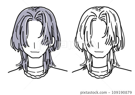 男士狼髮髮型 男士狼髮髮型 109190879