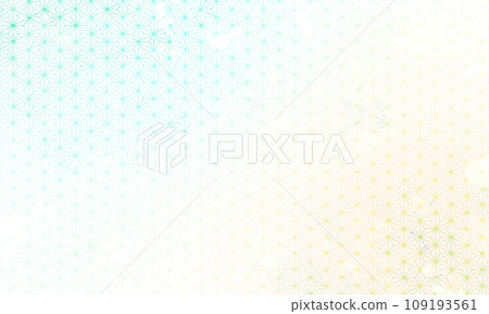 Illustration of hemp leaf pattern with gradation Japanese paper texture Illustration of hemp leaf pattern with gradation Japanese paper texture 109193561