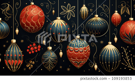 Christmas-related continuous pattern background pattern 109193853