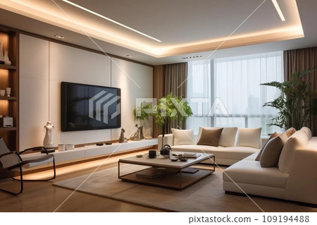 寬敞的客廳 AI 生成圖像 AI 圖像 109194488
