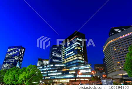 [Osaka Prefecture] Night view of Osaka Business Park 109194593