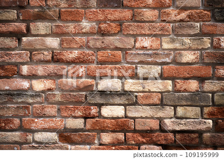 Texture of an old brick wall. Venice. Clay brick walls of Italy. Texture of an old brick wall. Venice. Clay brick walls of Italy. 109195999