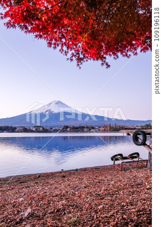 富士山、秋葉、河口湖、山梨縣 109196118