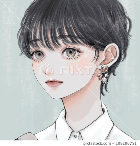 短頭髮的女人 109196751