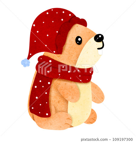 Groundhog hand drawn 109197300