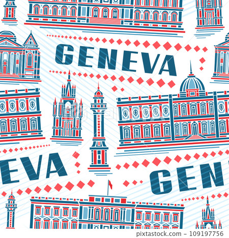 Vector Geneva Seamless Pattern 109197756
