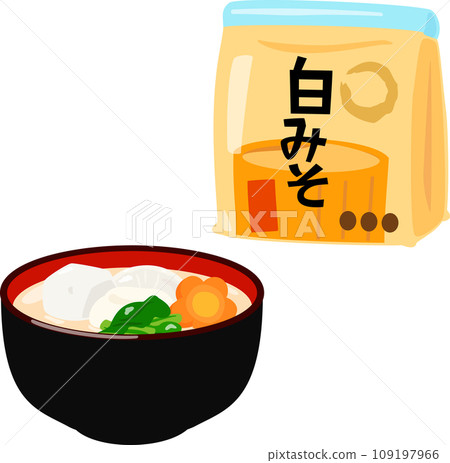 一袋白味噌和白味噌佐尼 109197966