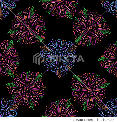 Seamless decorative texture for surface design. Seamless decorative texture for surface design. 109198082