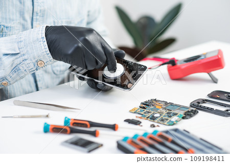 Broken smart phone Broken smart phone 109198411