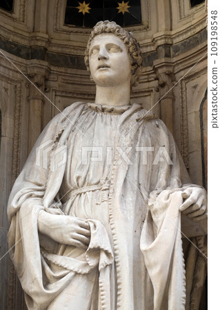Saint Philip by Nanni di Banco, Orsanmichele Church in Florence, Tuscany, Italy 109198548