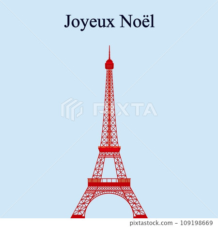 Eiffel Tower tour eiffel merry christmas joyeux noel paris 109198669