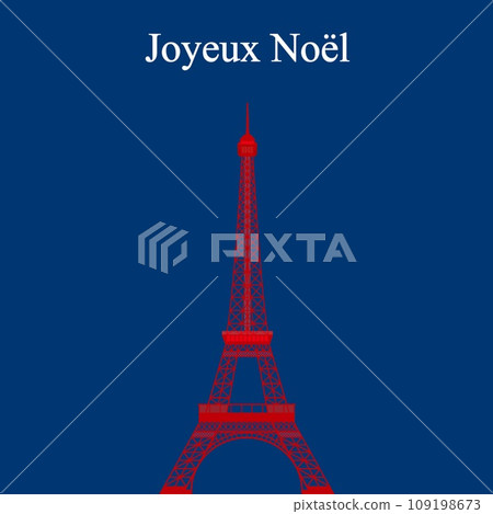 Eiffel Tower tour eiffel merry christmas joyeux noel paris 109198673
