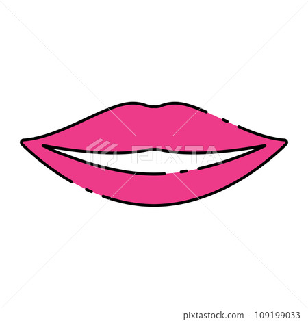 Valentine's Day lips icon vector Valentine's Day lips icon vector 109199033