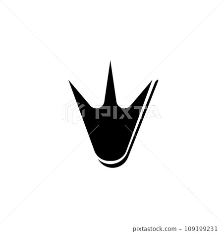 duck footprint icon vector 109199231