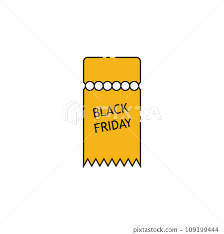 Black Friday icon vector Black Friday icon vector 109199444