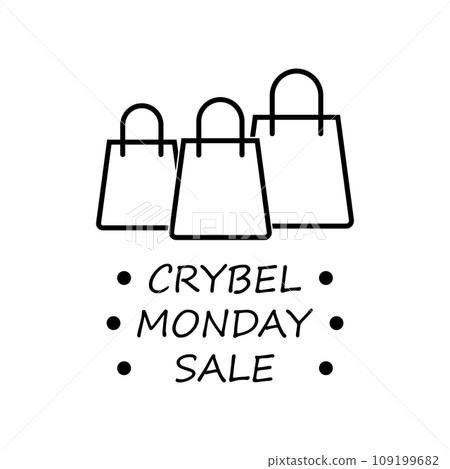 Cyber Monday icon vector 109199682
