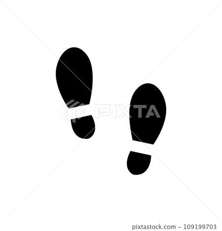 footprint icon vector 109199703