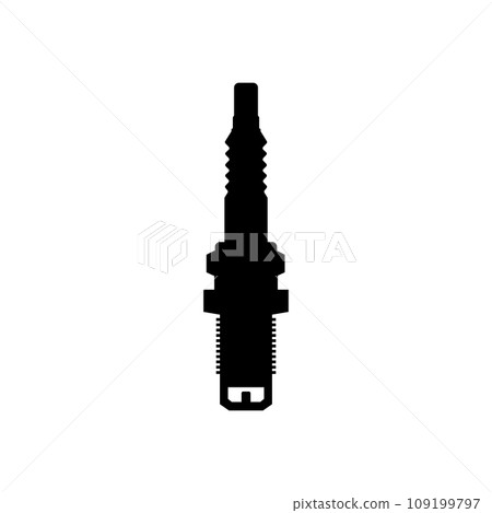 the spark plug icon is black vector 109199797