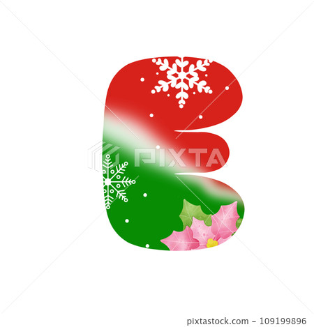 Color alphabet letter E Color alphabet letter E 109199896