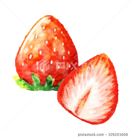 水彩草莓插圖 109201608