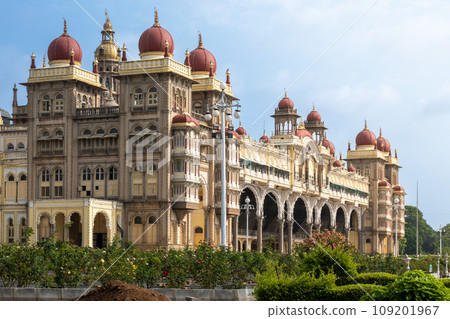Mysore Palace is a historical palace and a royal residence Mysore Palace is a historical palace and a royal residence 109201967